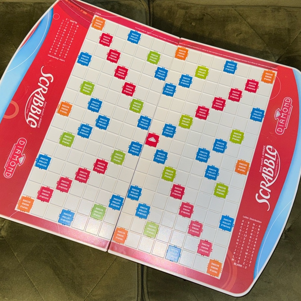 Scrabble Diamond Anniversary Edition Board Game - Picture 6 of 8